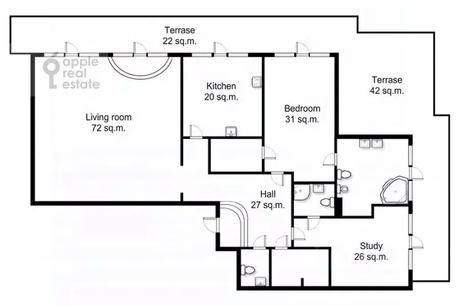 3-к кв. Москва Чапаевский пер., 3 (250.0 м) - Фото 2