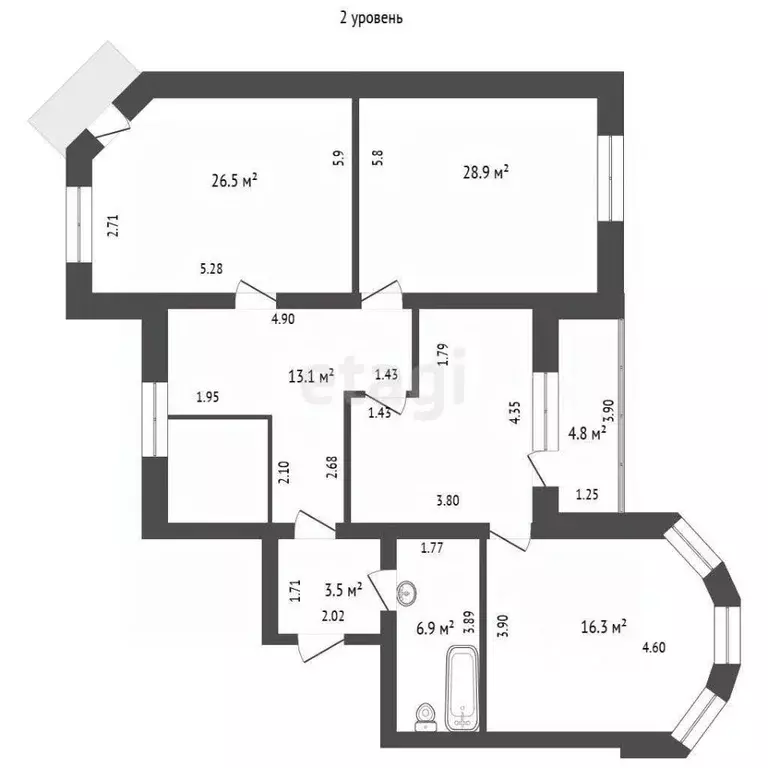 5-к кв. Тюменская область, Тюмень ул. Свердлова, 35 (225.5 м) - Фото 1