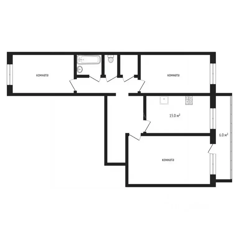 3-к кв. Тюменская область, Тюмень ул. Монтажников, 17к1 (86.0 м) - Фото 1