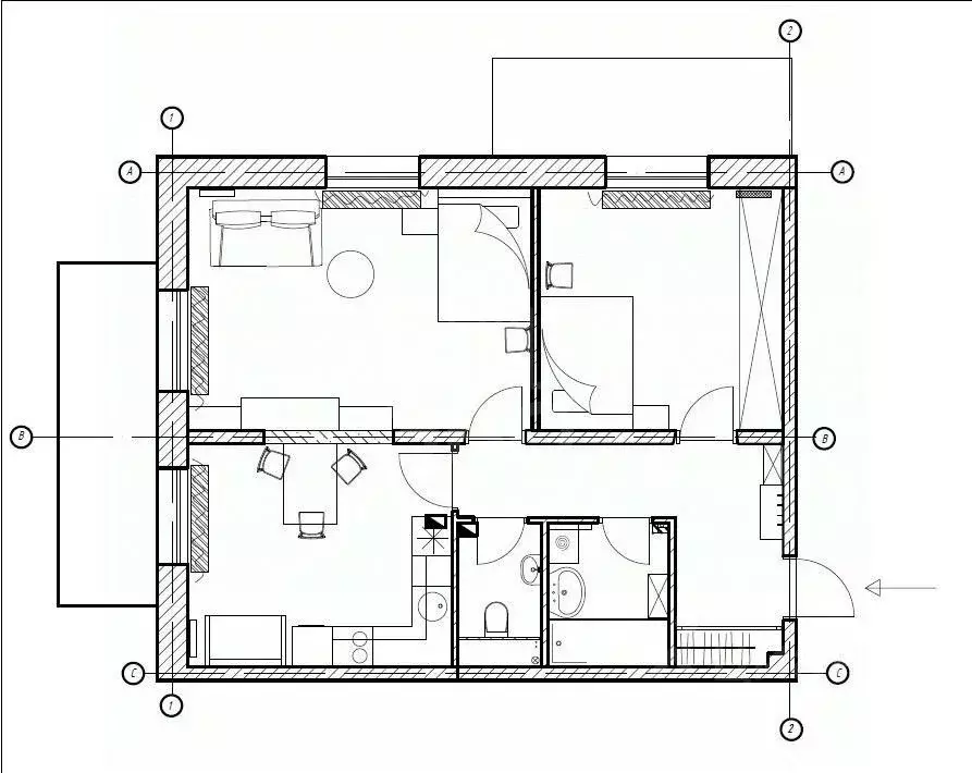 2-к кв. Ленинградская область, Всеволожский район, Бугровское ... - Фото 2