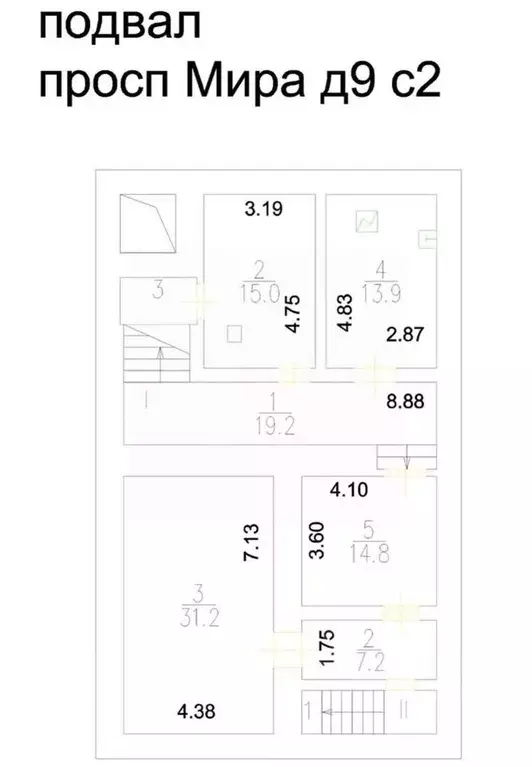 Помещение свободного назначения в Москва просп. Мира, 9С2 (241 м) - Фото 0