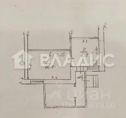 2-к кв. Калужская область, Кондрово г. Дзержинский муниципальный ... - Фото 2