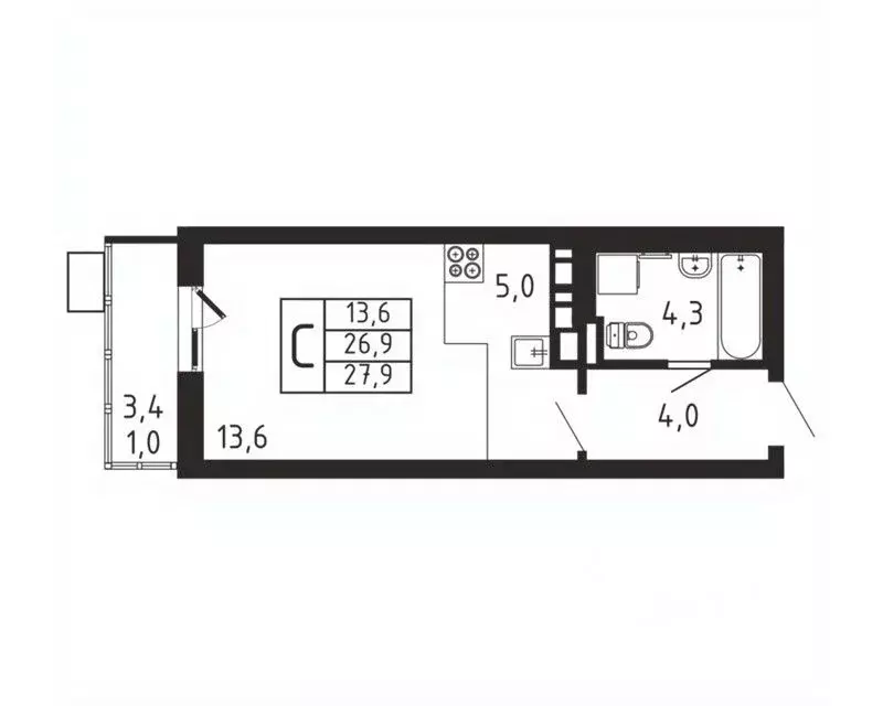 Студия Московская область, Мытищи городской округ, д. Пирогово ... - Фото 1