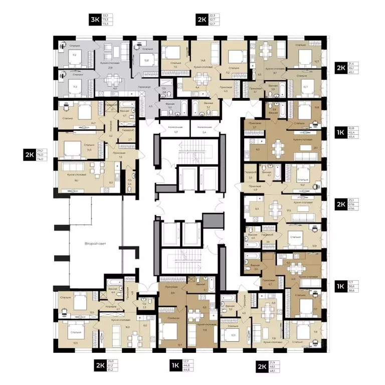 1-к кв. Башкортостан, Уфа ул. Ленина, 192 (45.4 м) - Фото 2