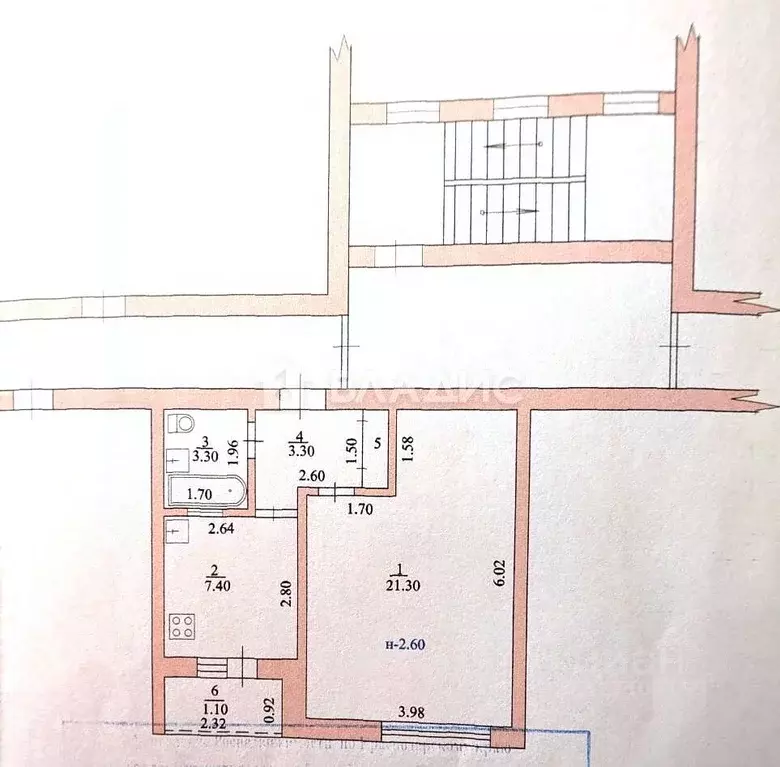 1-к кв. Краснодарский край, Ейск Кирпичная ул., 12 (36.1 м) - Фото 1