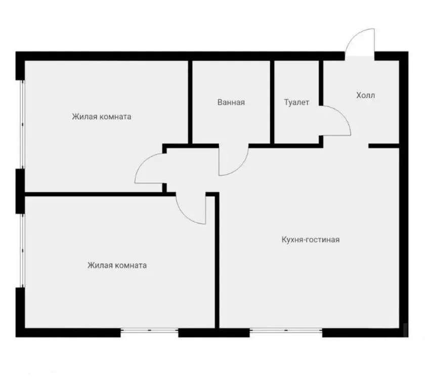 2-комнатная квартира: Москва, Малая Очаковская улица, 4Ак2 (50 м) - Фото 1