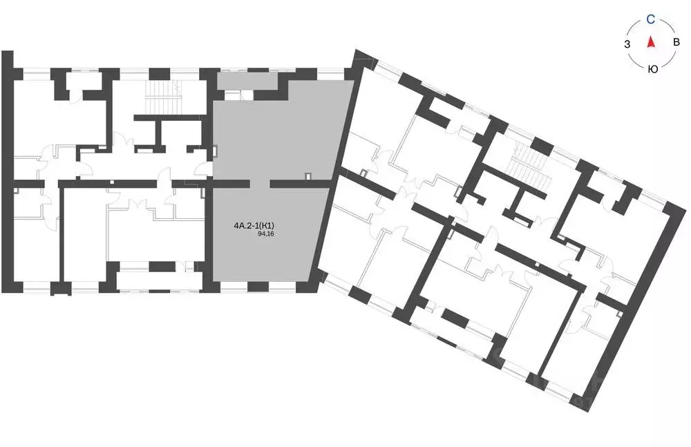 4-к кв. Татарстан, Нижнекамск 15-й мкр, Калина жилой комплекс (94.16 ... - Фото 2