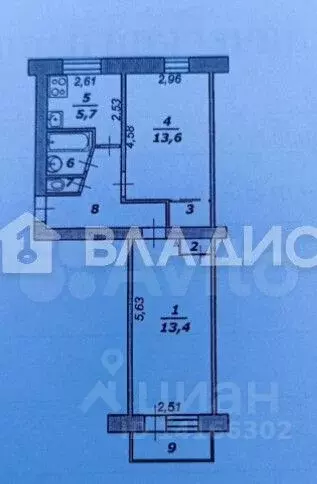 2-к кв. Белгородская область, Белгород просп. Богдана Хмельницкого, ... - Фото 2