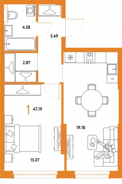 1-к кв. Московская область, Мытищи Страна.Парковая жилой комплекс ... - Фото 1
