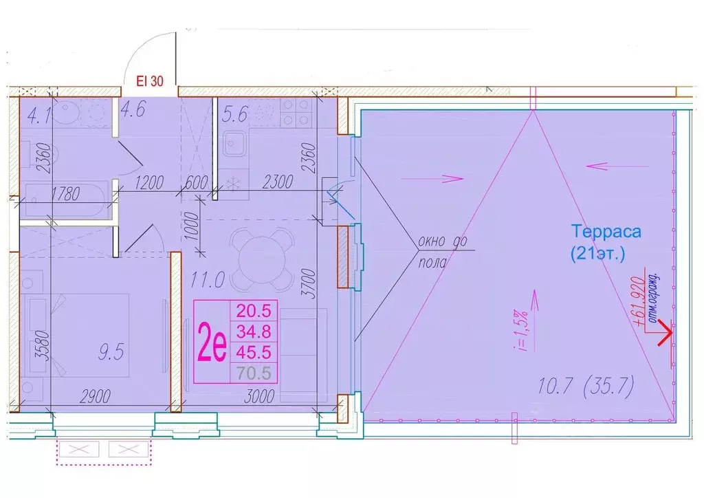 2-к кв. Астраханская область, Астрахань Августовская ул. (45.5 м) - Фото 1