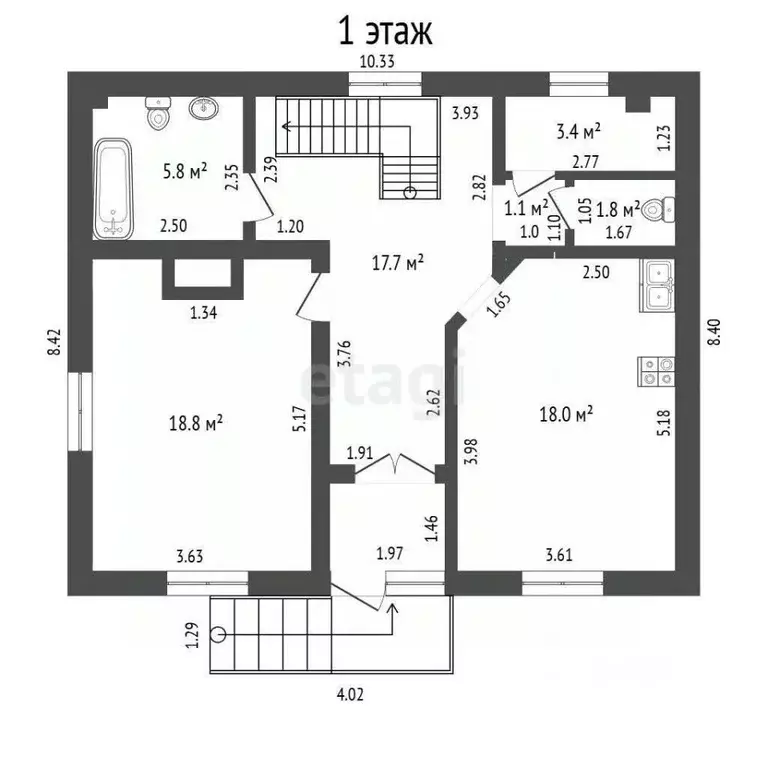 Дом в Орловская область, Орел Первомайская ул., 4А (169 м) - Фото 2