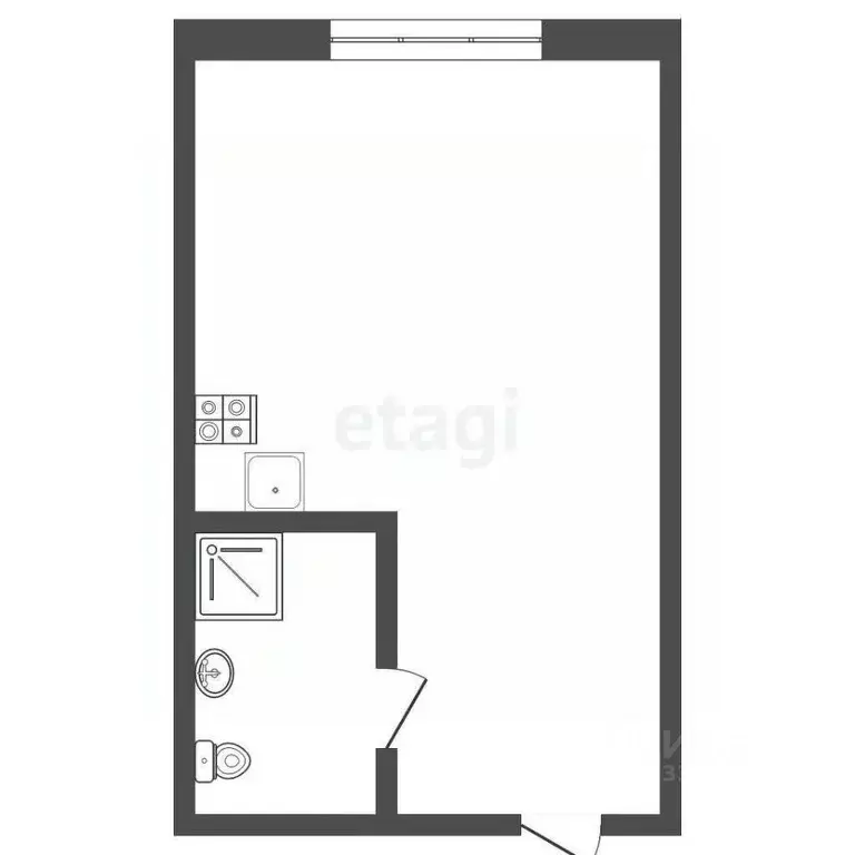 Студия Кемеровская область, Кемерово Октябрьский просп., 85 (23.0 м) - Фото 2