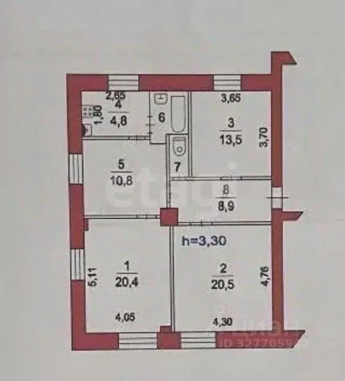 3-к кв. Московская область, Люберцы городской округ, Томилино пгт ул. ... - Фото 2