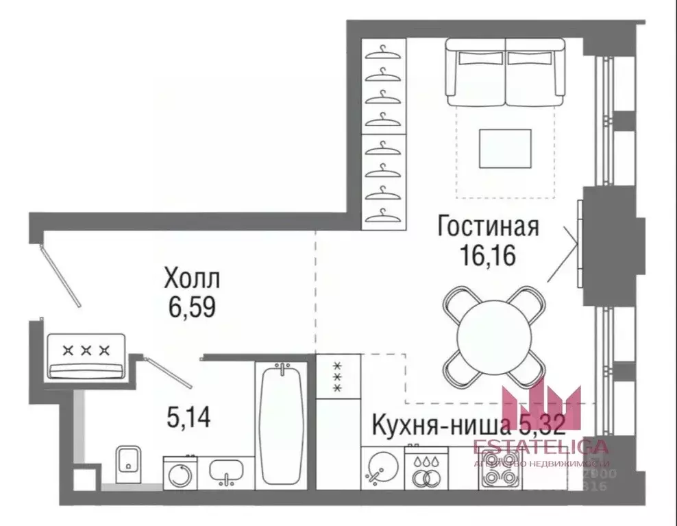 1-к кв. Москва Ильменский проезд, 14к1 (33.5 м) - Фото 0