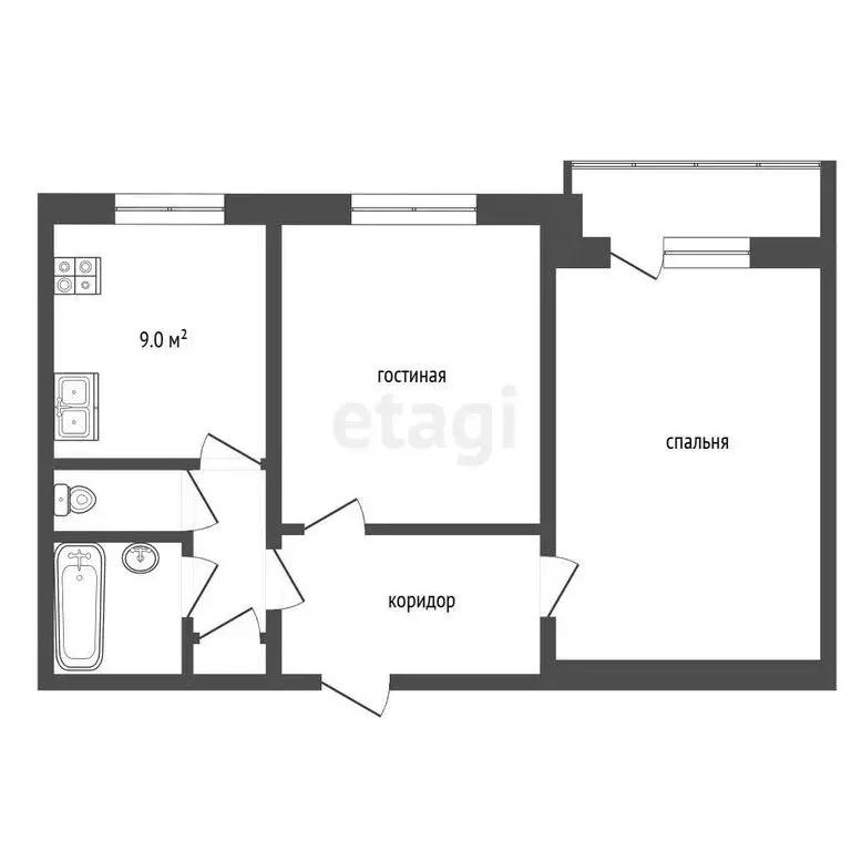 2-комнатная квартира: Балашиха, микрорайон Саввино, улица Ленина, 6Б ... - Фото 1