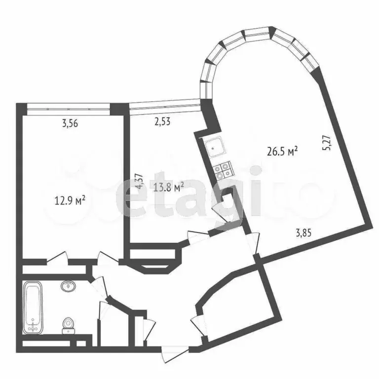 3-к. квартира, 150 м, 24/30 эт. - Фото 0