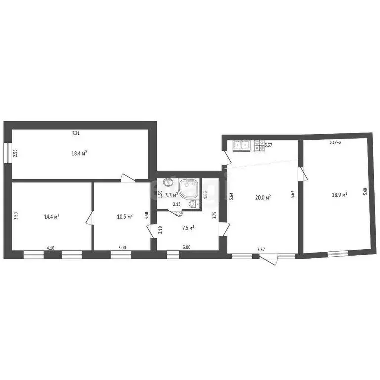 Дом в Прохладный, Казачий переулок (77.1 м) - Фото 1