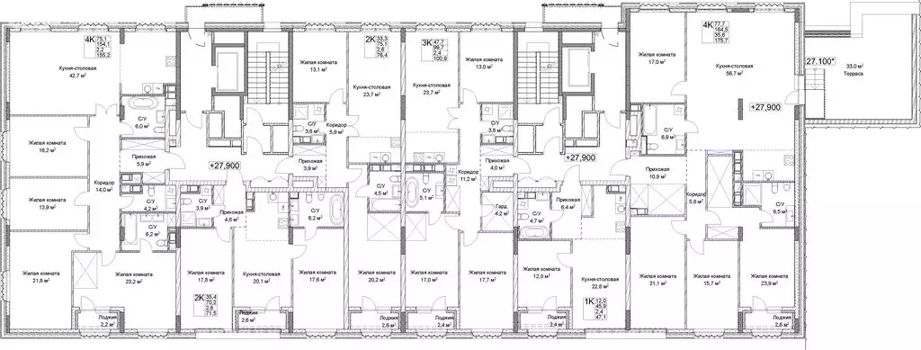 3-комнатная квартира: Нижний Новгород, Новая улица, 38 (100.9 м) - Фото 2
