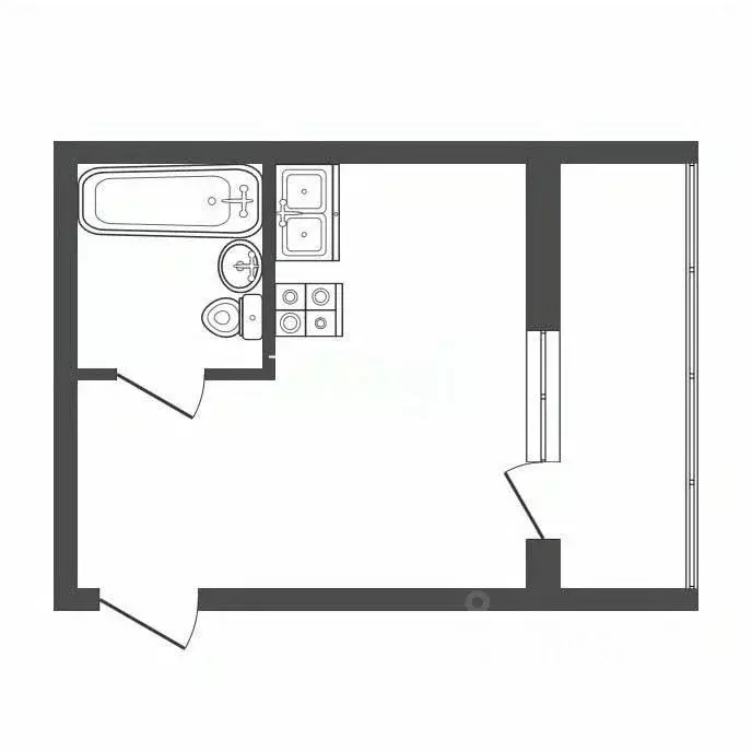 Студия Москва Рязановское поселение, ул. Логинова, 7к1 (24.9 м) - Фото 2