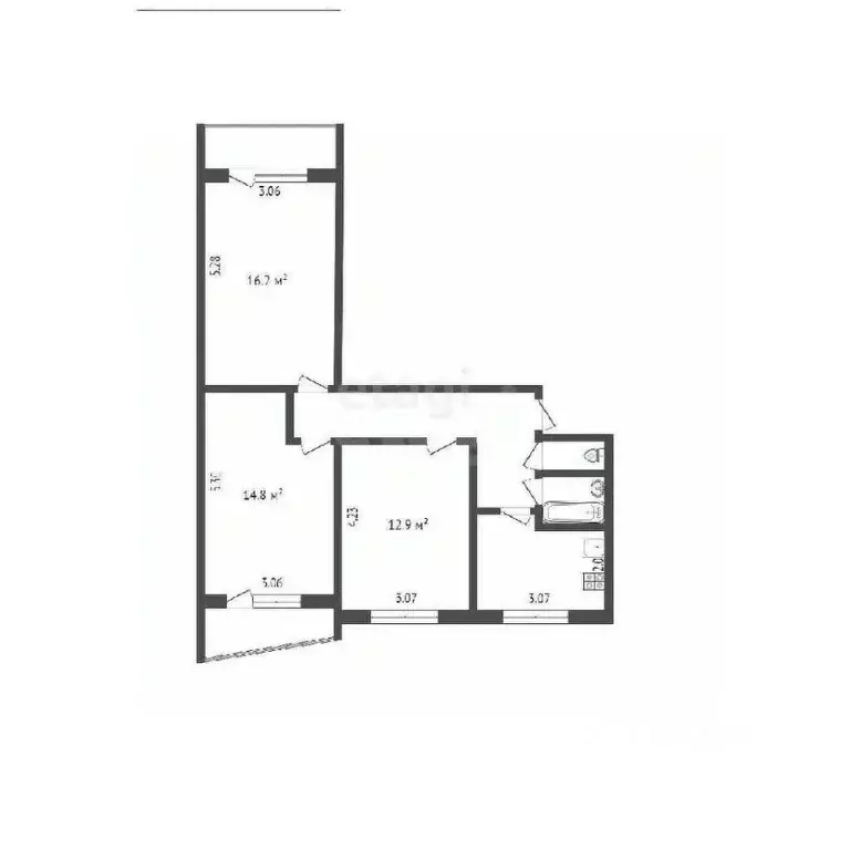 3-к кв. Москва ул. Островитянова, 16К4 (63.2 м) - Фото 0