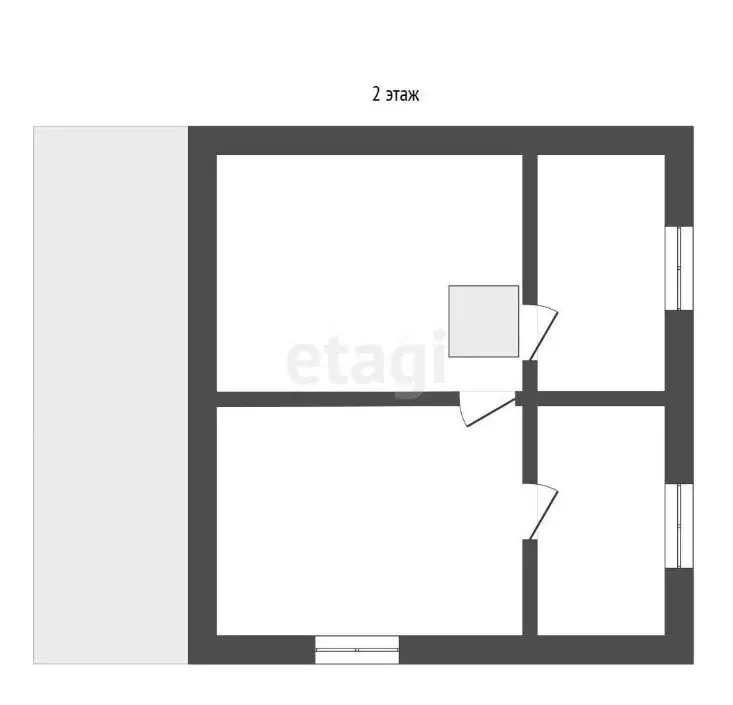 Квартира-студия: Томск, микрорайон Черемошники, Перевалочный переулок, ... - Фото 1