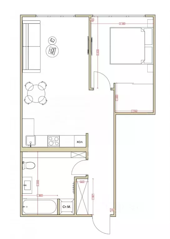 2-к кв. Кемеровская область, Кемерово бул. Строителей, 53 (56.0 м) - Фото 1
