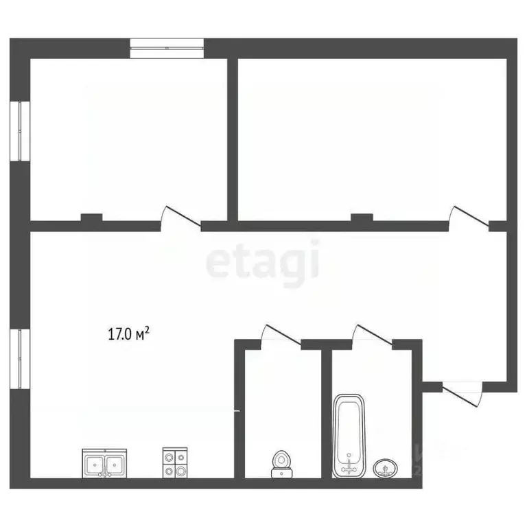 2-к кв. Московская область, Мытищи городской округ, д. Грибки ул. ... - Фото 2