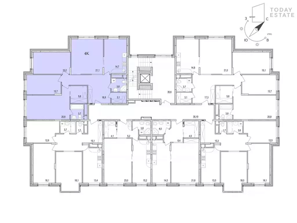 4-к кв. Московская область, Мытищи городской округ, д. Болтино ул. ... - Фото 2