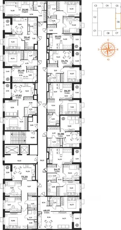 1-к кв. Хабаровский край, Хабаровск Брянский пер. (32.86 м) - Фото 2