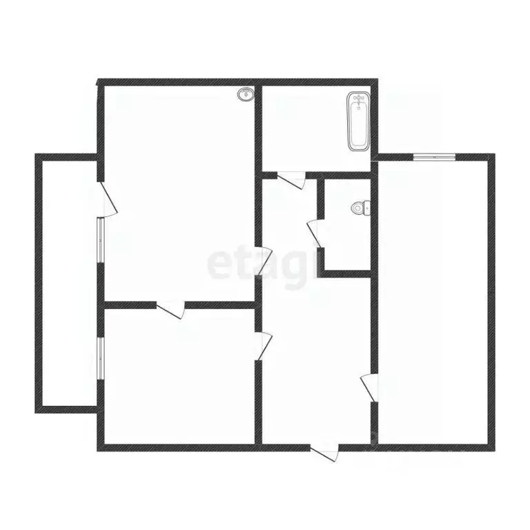 2-к кв. Иркутская область, Иркутск ул. Румянцева, 7 (73.9 м) - Фото 2
