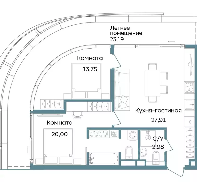 3-к кв. Крым, Саки ул. Морская (87.83 м) - Фото 1