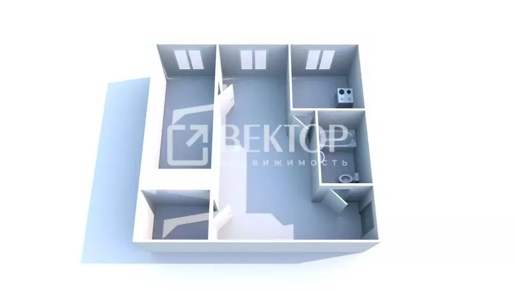 2-к кв. Костромская область, Кострома ул. Козуева, 90 (46.0 м) - Фото 1