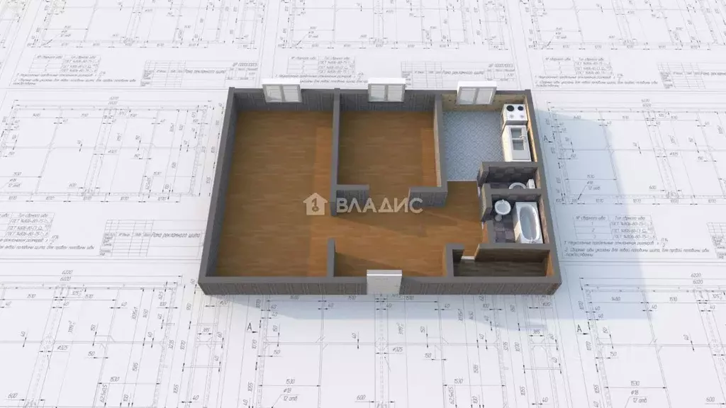 2-к кв. Иркутская область, Ангарск 61-й кв-л, 16 (52.6 м) - Фото 2