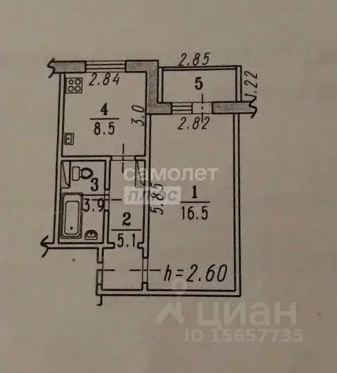 1-к кв. Омская область, Омск Московка мкр, ул. Молодогвардейская, 1/2 ... - Фото 2