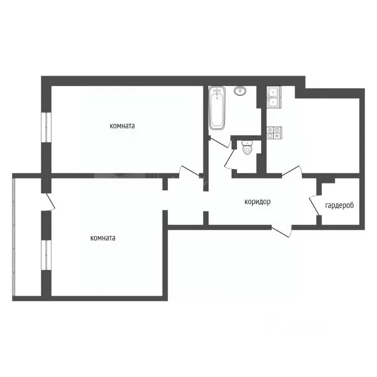 2-к кв. Тюменская область, Тюмень Комсомольская ул., 75 (99.0 м) - Фото 2