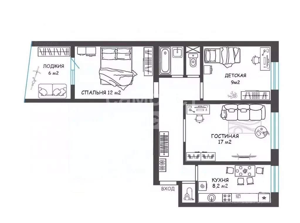 3-к кв. Московская область, Солнечногорск городской округ, Андреевка ... - Фото 2