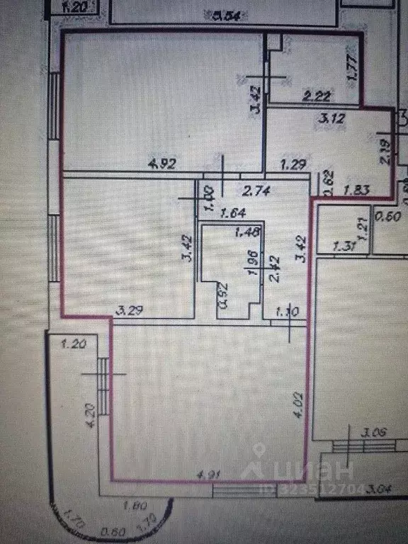 2-к кв. Ленинградская область, Всеволожский район, пос. Бугры ул. ... - Фото 2