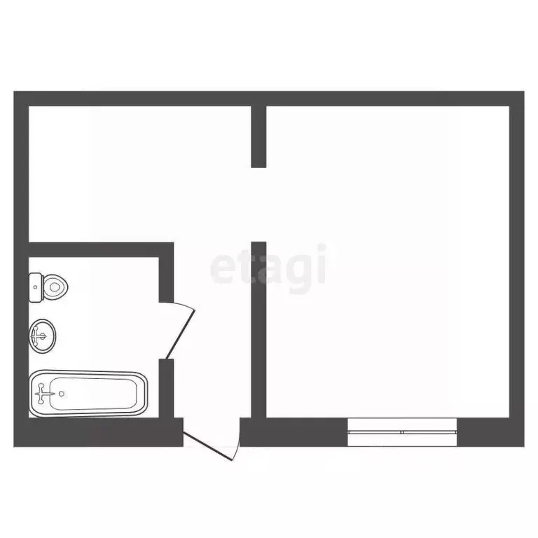 1-к кв. Ростовская область, Ростов-на-Дону Казахская ул., 1а (32.0 м) - Фото 2