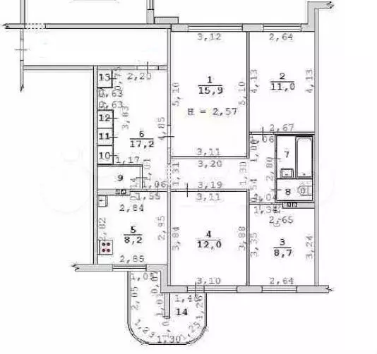 4-к. квартира, 80 м, 3/10 эт. - Фото 0