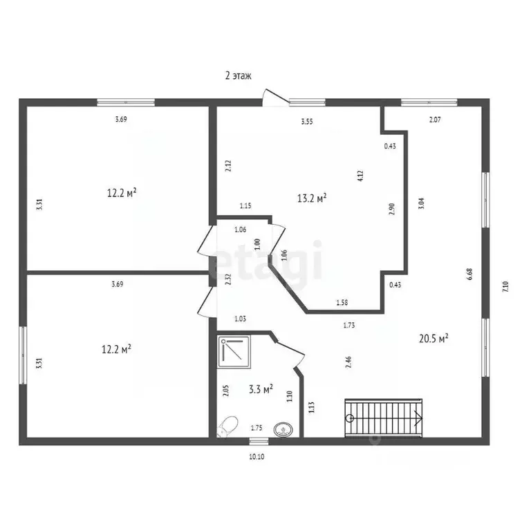 Дом в Красноярский край, Красноярск городской округ, д. Бугачево пер. ... - Фото 2