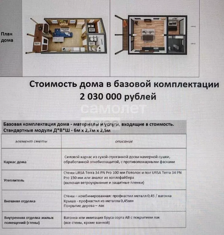 Дом в Московская область, Клин городской округ, д. Микляево  (36 м) - Фото 2