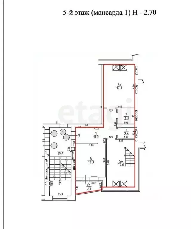 3-к кв. Калининградская область, Гурьевский муниципальный округ, пос. ... - Фото 2