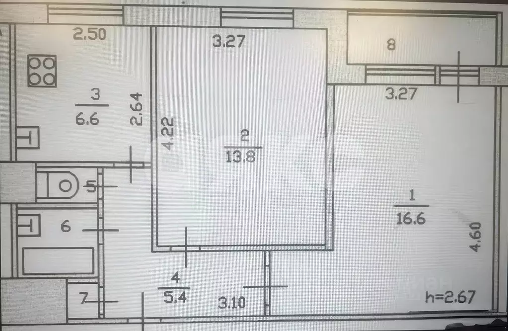 2-к кв. Московская область, Раменский муниципальный округ, пос. ... - Фото 2