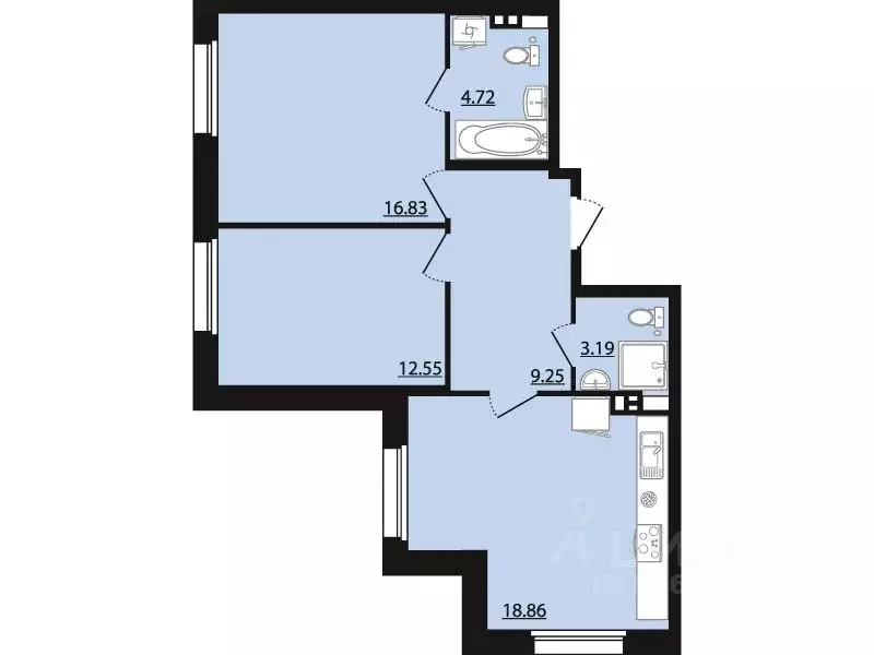 2-к кв. Воронежская область, Рамонский район, Яменское с/пос, пос. ... - Фото 0