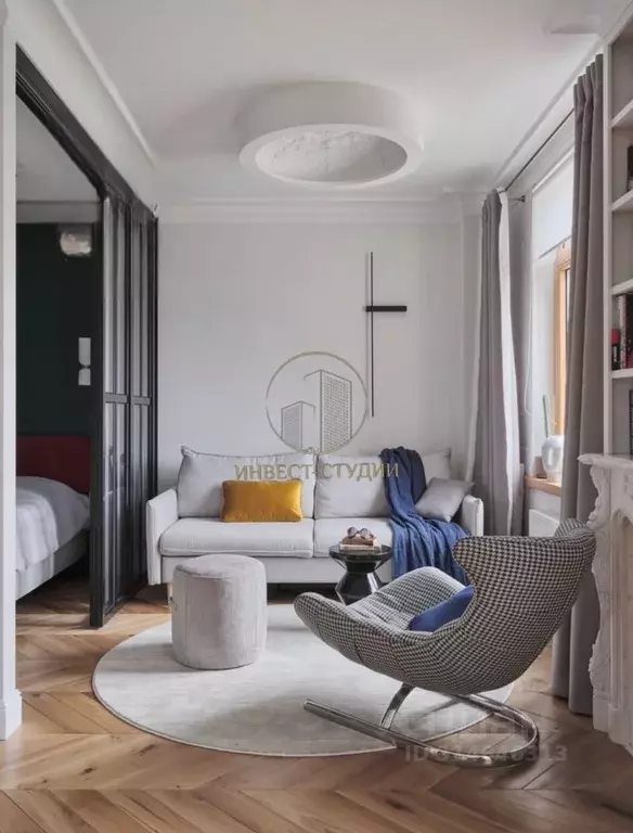 Студия Санкт-Петербург ул. Воскова, 31/20 (26.4 м) - Фото 1