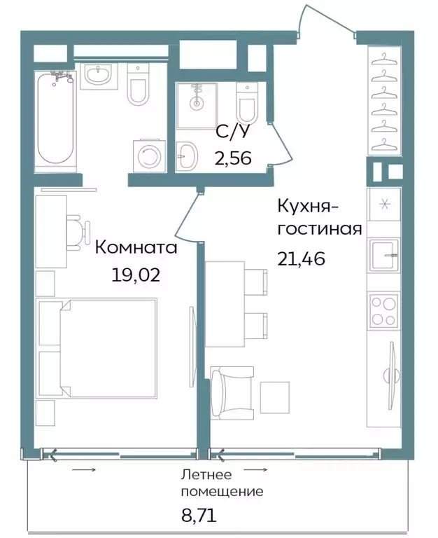 2-к кв. Крым, Саки ул. Морская (51.75 м) - Фото 0