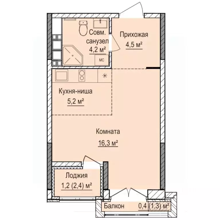 Студия Удмуртия, Ижевск Восток СНТ, 112 (31.8 м) - Фото 1