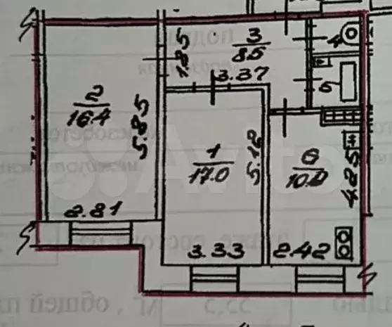 2-к. квартира, 55,5 м, 4/12 эт. - Фото 0