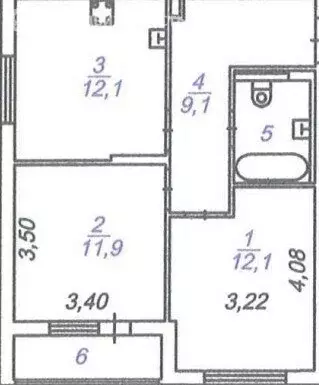 2-комнатная квартира: Ярославль, улица Лескова, 36Б (49.1 м) - Фото 1