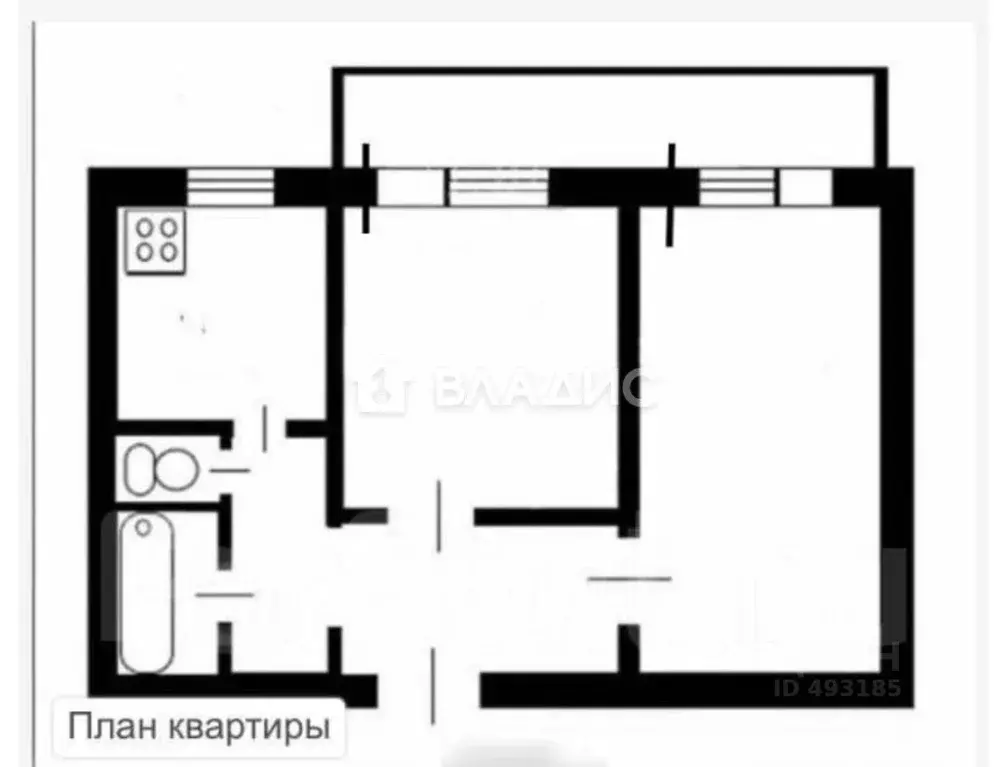 2-к кв. Владимирская область, Владимир ул. Лакина, 191А (46.3 м) - Фото 1